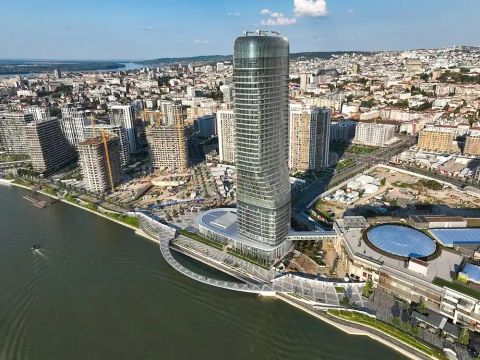 Beograd na vodi i Savski venac iz vazduha